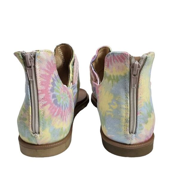 NEW Very G Dusk Tie Dye Pastel Zip Sandals Size 9 - Picture 6 of 11